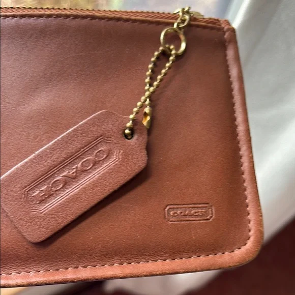 Coach Tan Leather Clutch - Picture 3 of 4